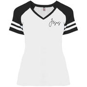 Jésus DM476 Ladies' Game V-Neck T-Shirt