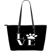 NP Love Dogs Leather Tote Bag