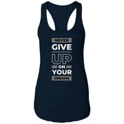 never give up NL1533 Ladies Ideal Racerback Tank