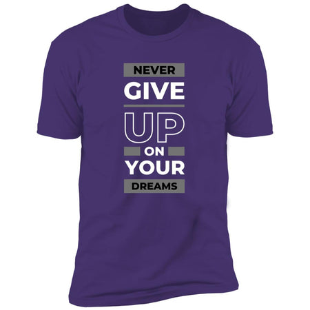 never give up NL3600 Premium Short Sleeve T-Shirt