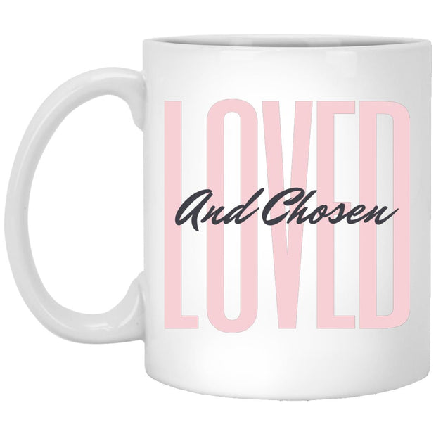 loved and chosen  XP8434 11 oz. White Mug