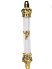 mezuzah or avec parchemin royal