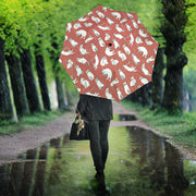 White Persian Cat Pattern Print Umbrellas